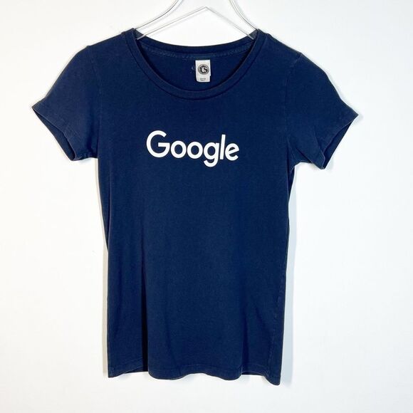Google Employee Women’s Size Small Tech Blue White Cotton T-Shirt - Picture 6 of 6
